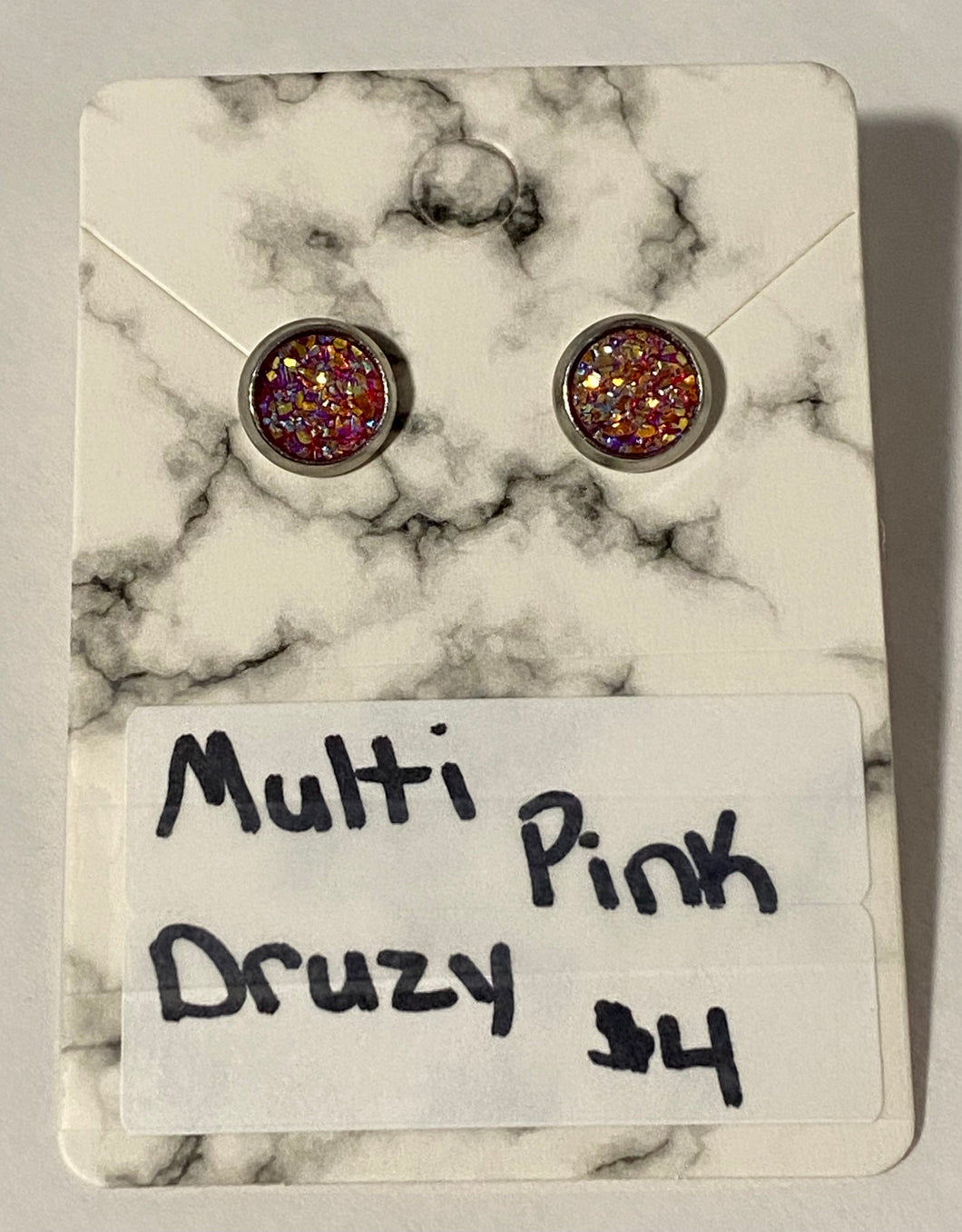 Multi Pint Druzy earrings