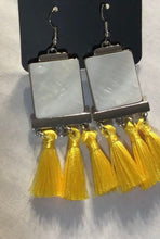 Load image into Gallery viewer, Tassel Retreat ~Yellow Tassel Earrings

