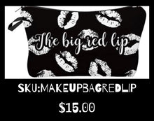 Load image into Gallery viewer, Makeup Bag “Red lip”
