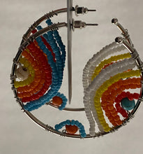 Load image into Gallery viewer, Rainbow Horizons Multi Hoop Earring
