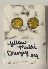 Load image into Gallery viewer, Yellow Multi Druzy earrings
