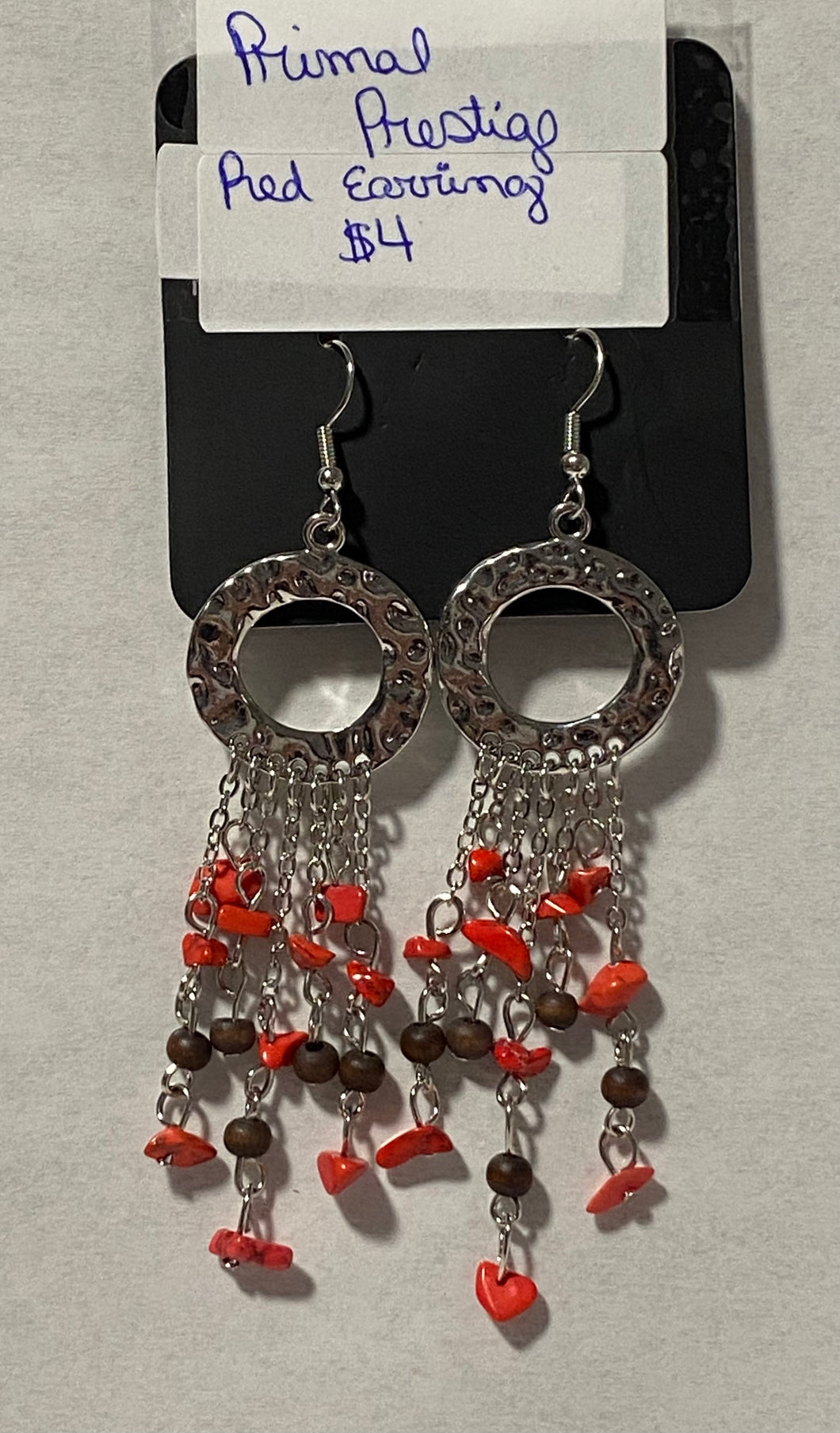 Primal Prestige Red Earring