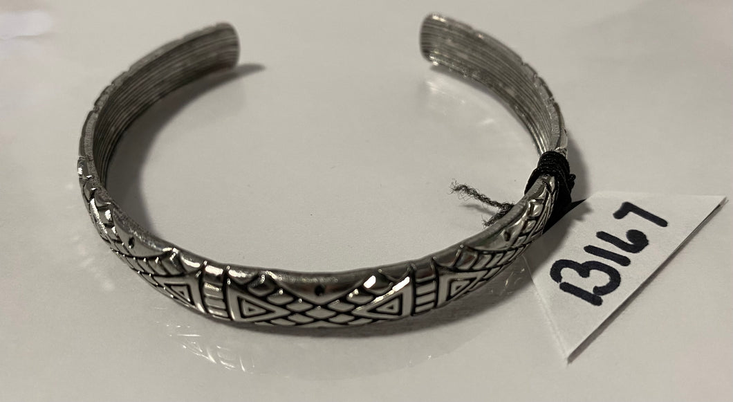 Power Pack - Silver - Stamped Cuff Bracelet