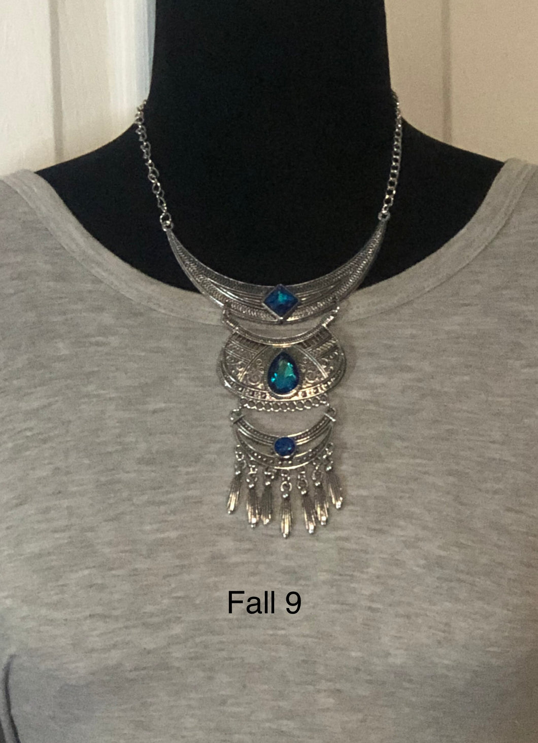 Lunar Enchantment - Blue and Silver Necklace