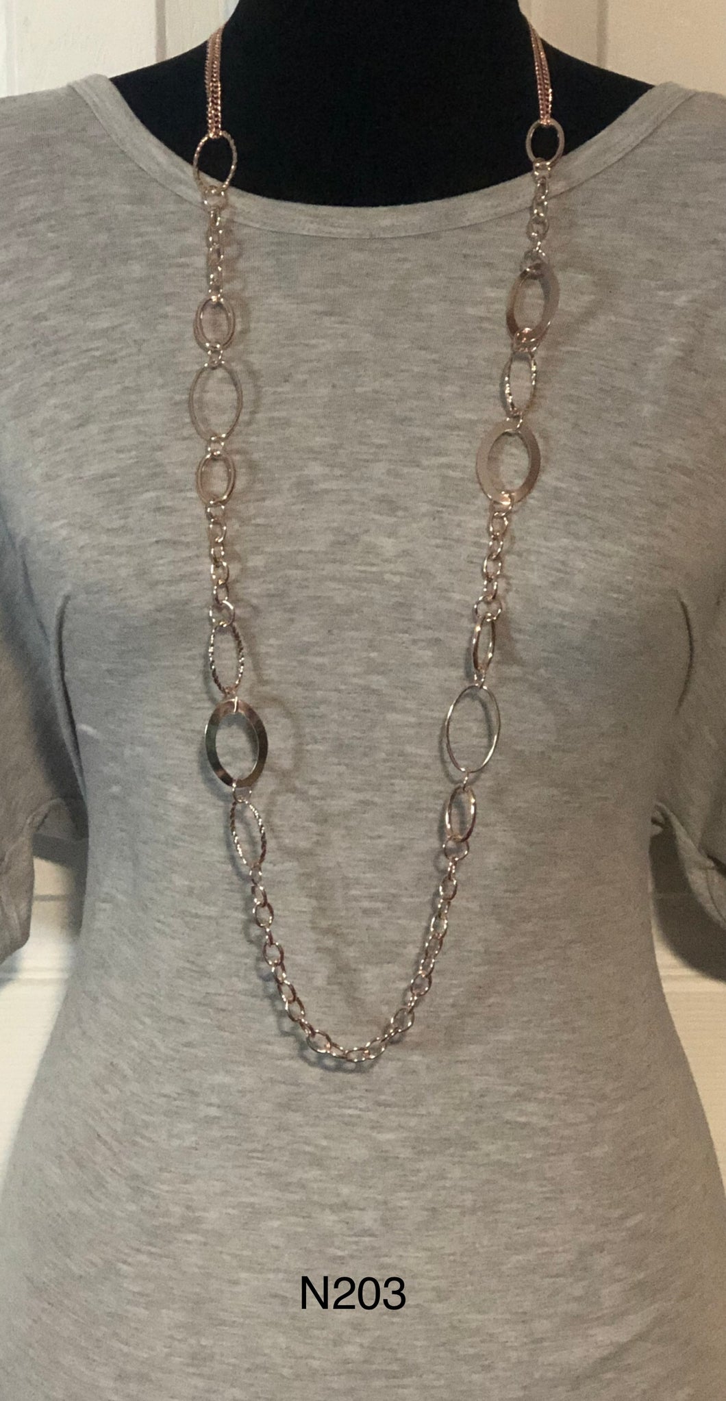Chain Cadence - Rose Gold - Bold Chain Necklace