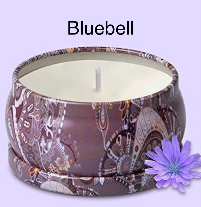 Bluebell candle