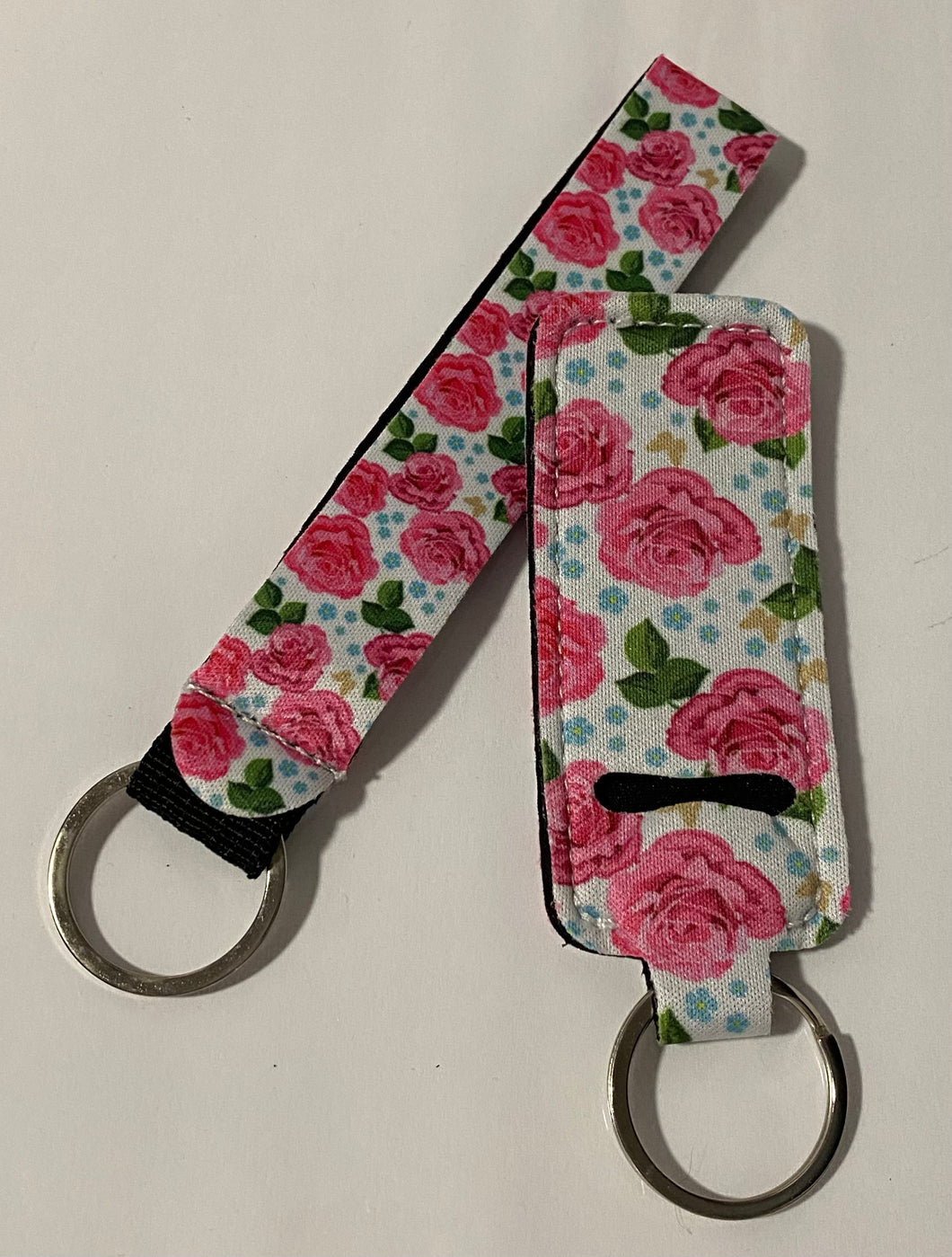 Chapstick holder and keychain - Roses 🌹