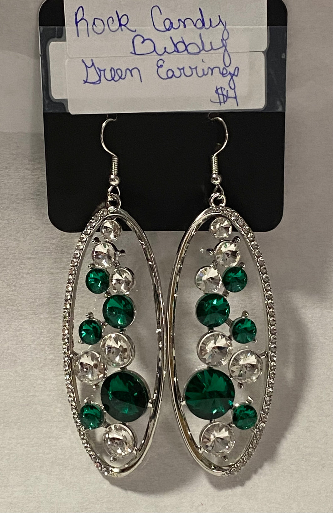 Rock Candy Bubbly Green Earring