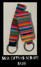 Load image into Gallery viewer, Chapstick holder and keychain- serape
