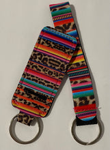 Load image into Gallery viewer, Chapstick holder and keychain- leopard/ sarape
