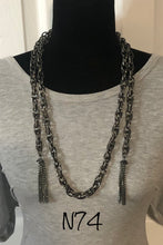 Load image into Gallery viewer, SCARFed for Attention - Black Necklace n74
