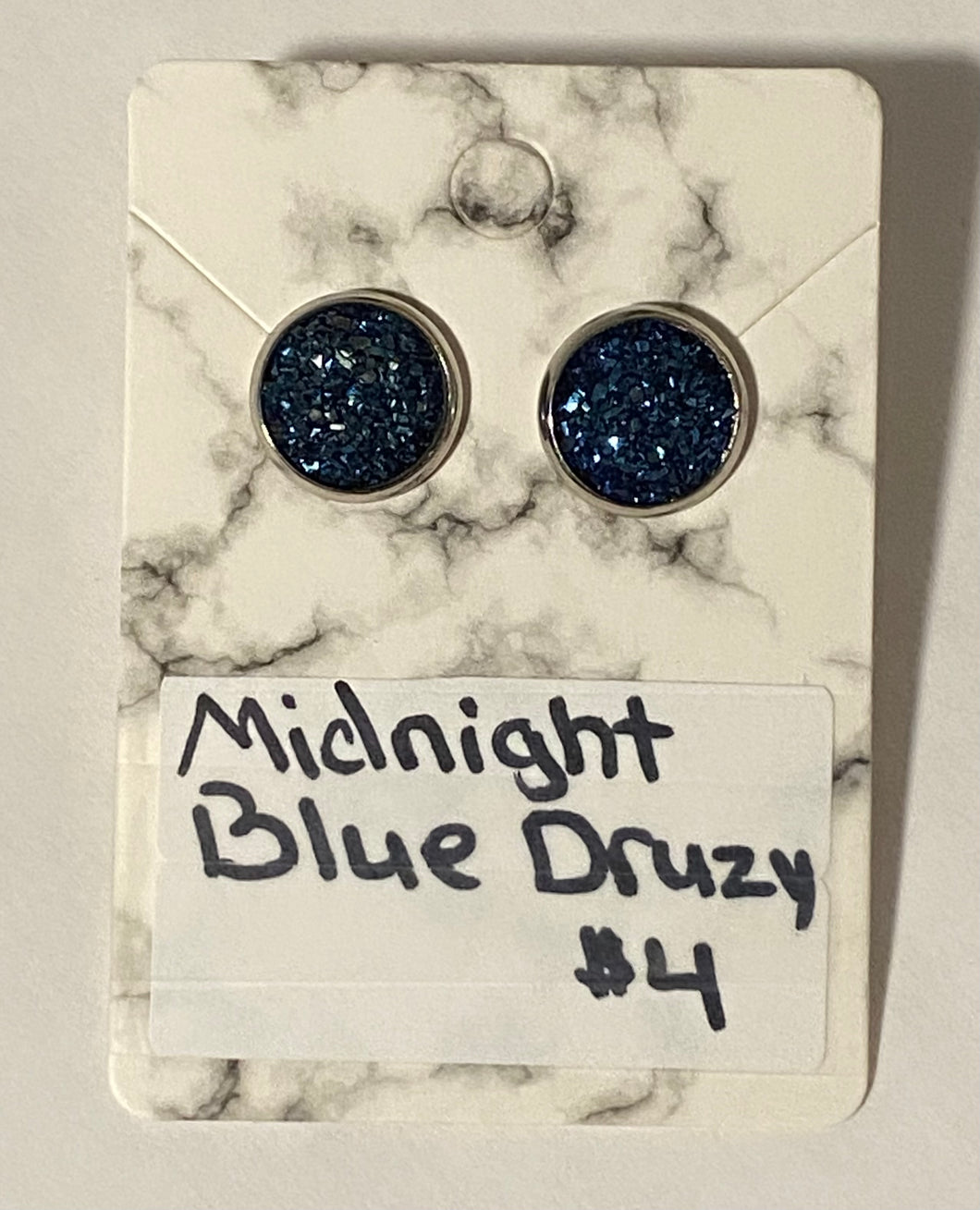 Midnight Blue Druzy earrings