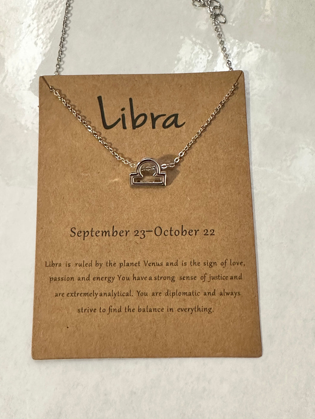 Libra Astrology Necklace