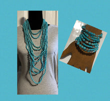 Load image into Gallery viewer, Turquoise Zi The Hilary and Zi bracelet
