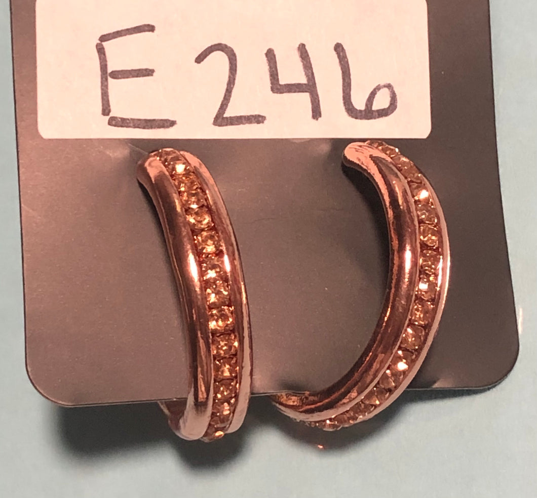 5th Avenue Fashionista Copper Hoop Earrings