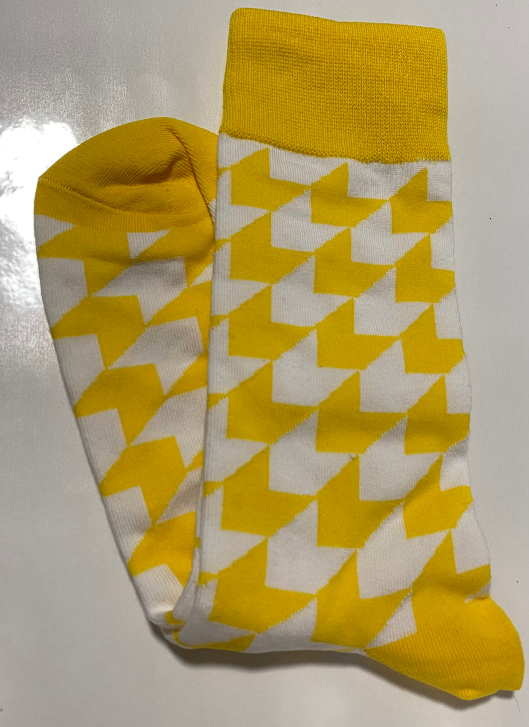 Yellow and White socks
