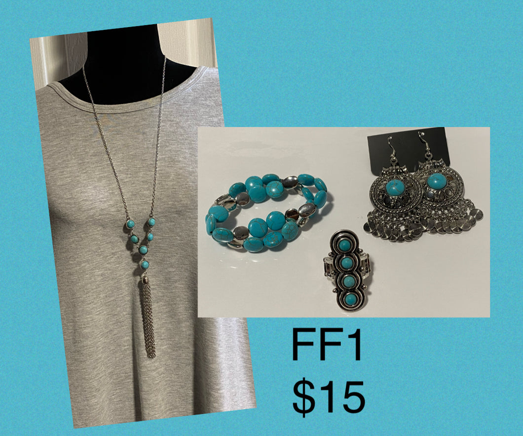 Simply Santa Fe -Turquoise and silver set