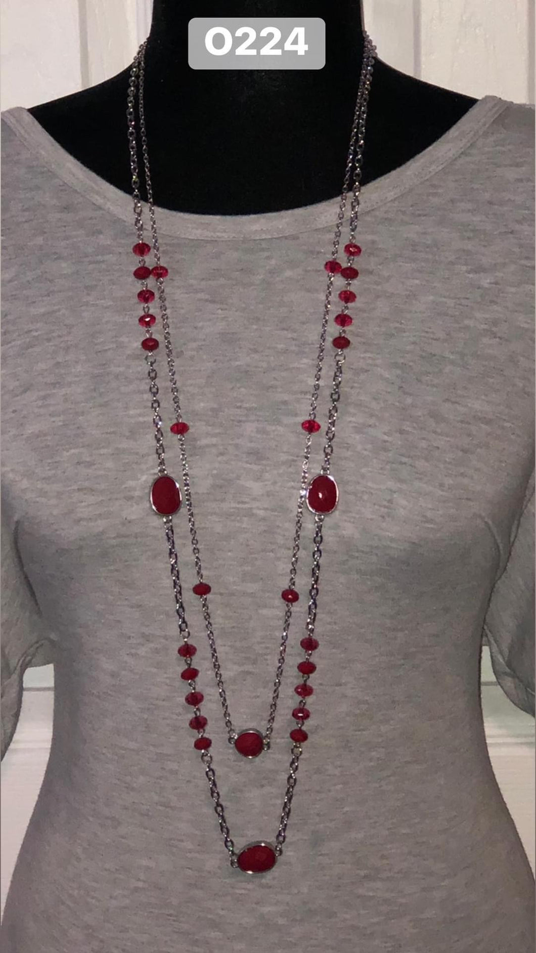 Dazzle The Crowd - Red Necklace
