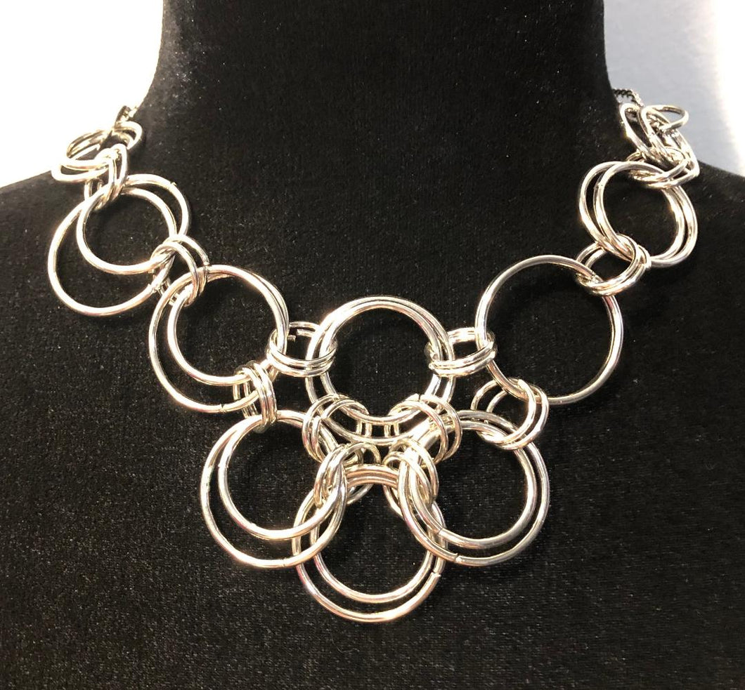 Silver Interlocking Circles