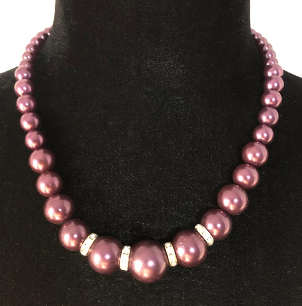 O4- Purple Pearl Beads