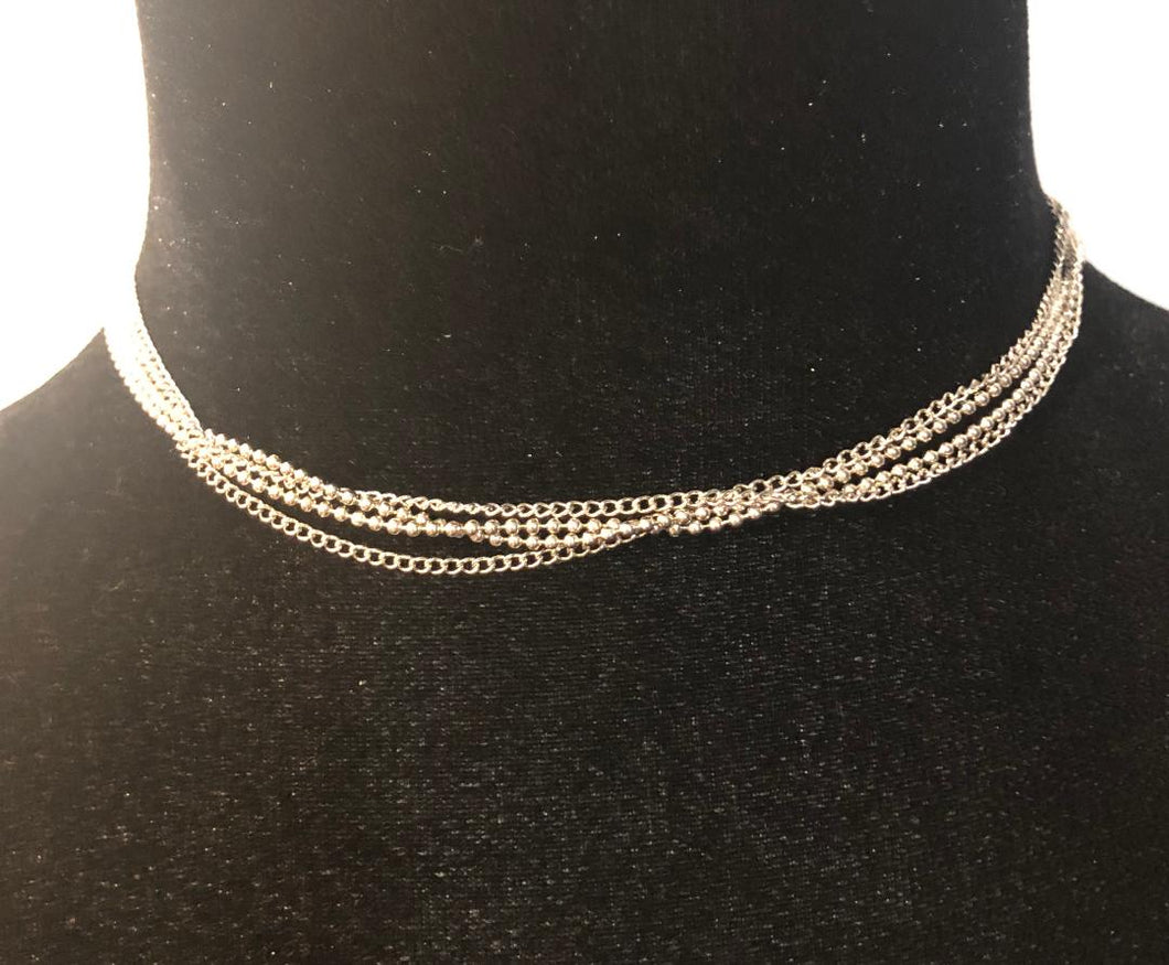 Silver Choker Necklace