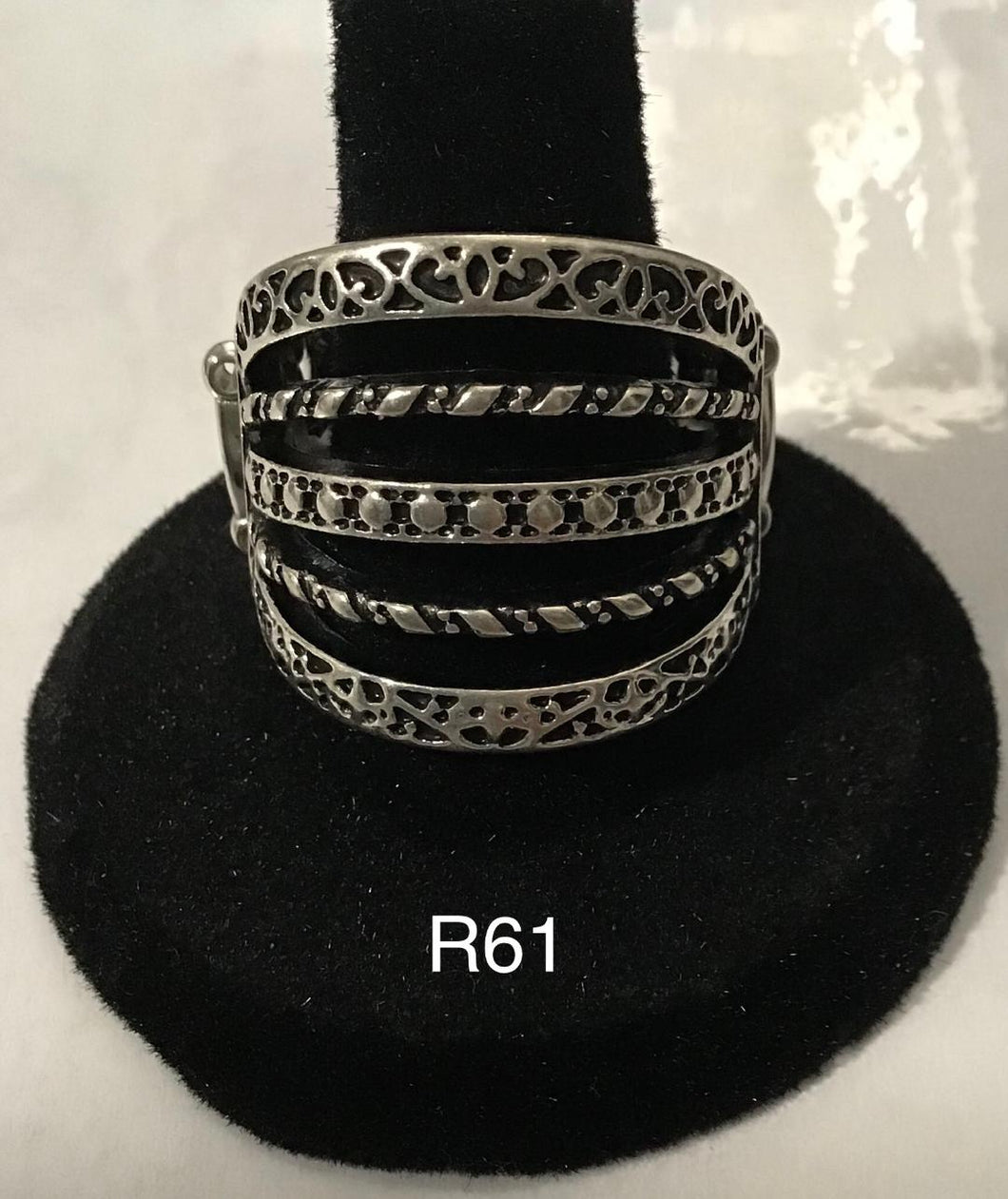 Silver Ring-R 61